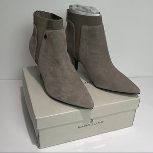 Bandolino Bari Sz 95 Taupe Suede Ankle 